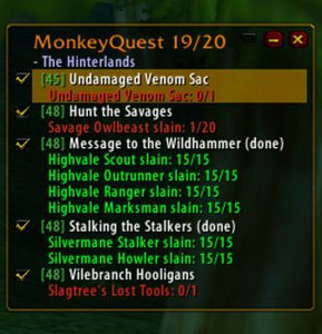 Аддон MonkeyQuest для WoW 7.3.0