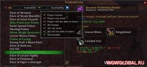 Аддон TradeskillInfo для WoW 6.2.4